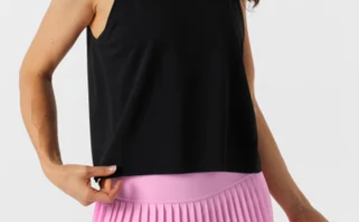 Fabletics Women's Feather Tech Muscle Tank - Black