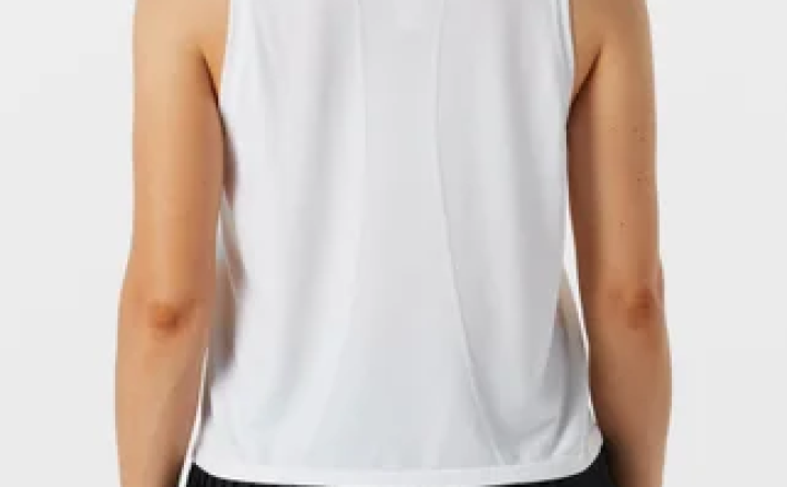 Fabletics Women's Feather Tech Muscle Tank - White